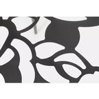 LeisureMod Devon 31 Table de salle à manger moderne de bistrot - Base en aluminium résistante à la rouille avec motif d'arbre et plateau circulaire en verre trempé pour usage intérieur/extérieur