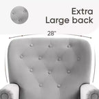 Fauteuil à oreilles large Hyleory 31'' en velours