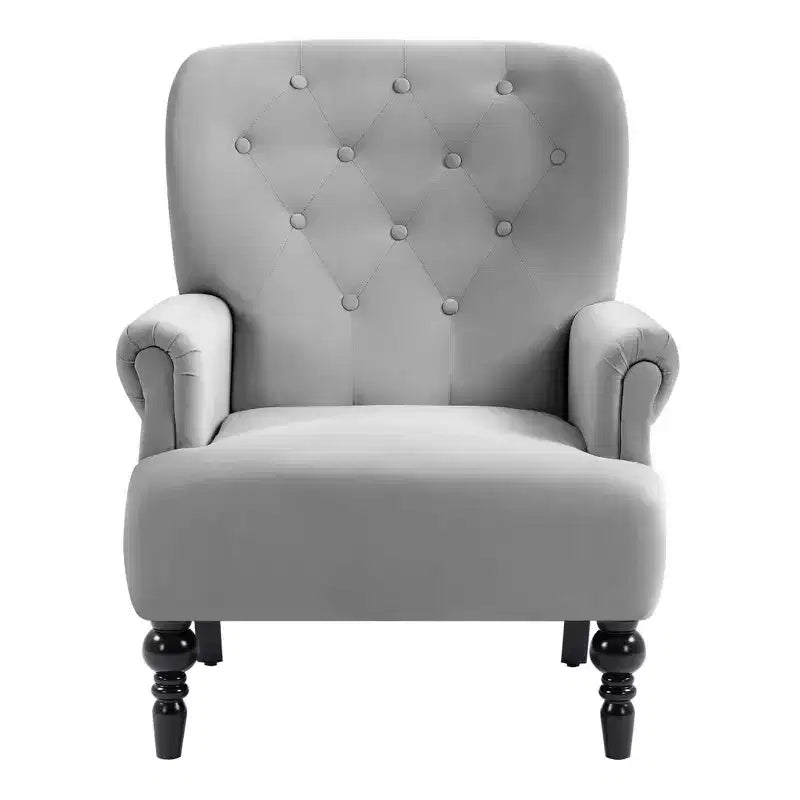 Fauteuil à oreilles large Hyleory 31'' en velours