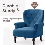 Fauteuil à oreilles large Hyleory 31'' en velours