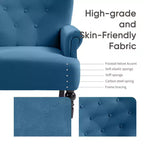 Fauteuil à oreilles large Hyleory 31'' en velours