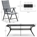 PURPLE LEAF Salon de jardin pliant avec chaises et table