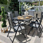PURPLE LEAF Salon de jardin pliant avec chaises et table