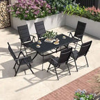 PURPLE LEAF Salon de jardin pliant avec chaises et table