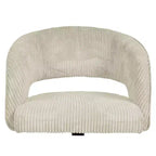 Chaise de bureau réglable et mobile en velours côtelé Hyleory