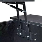 Table basse relevable VECELO 42 pouces avec pieds en métal, table centrale escamotable avec compartiment caché et 2 étagères de rangement