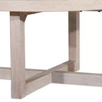 Table basse ronde East at Main 38 avec piétement entrecroisé