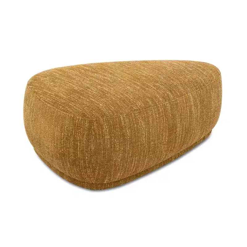 Pouf de cocktail triangulaire arrondi Pebble de 112 cm Jennifer Taylor Home