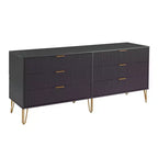 Ensemble 3 pièces Manhattan Comfort Dumbo comprenant une commode à 5 tiroirs, une commode à 6 tiroirs et une table de chevet