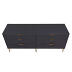 Ensemble 3 pièces Manhattan Comfort Dumbo comprenant une commode à 5 tiroirs, une commode à 6 tiroirs et une table de chevet