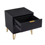 Ensemble 3 pièces Manhattan Comfort Dumbo comprenant une commode à 5 tiroirs, une commode à 6 tiroirs et une table de chevet