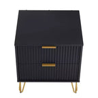 Ensemble 3 pièces Manhattan Comfort Dumbo comprenant une commode à 5 tiroirs, une commode à 6 tiroirs et une table de chevet