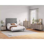 Ensemble 3 pièces Manhattan Comfort Dumbo comprenant une commode à 5 tiroirs, une commode à 6 tiroirs et une table de chevet