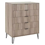 Ensemble 3 pièces Manhattan Comfort Dumbo comprenant une commode à 5 tiroirs, une commode à 6 tiroirs et une table de chevet