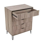 Ensemble 3 pièces Manhattan Comfort Dumbo comprenant une commode à 5 tiroirs, une commode à 6 tiroirs et une table de chevet