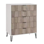 Ensemble 3 pièces Manhattan Comfort Dumbo comprenant une commode à 5 tiroirs, une commode à 6 tiroirs et une table de chevet