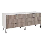 Ensemble 3 pièces Manhattan Comfort Dumbo comprenant une commode à 5 tiroirs, une commode à 6 tiroirs et une table de chevet