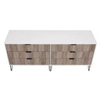 Ensemble 3 pièces Manhattan Comfort Dumbo comprenant une commode à 5 tiroirs, une commode à 6 tiroirs et une table de chevet