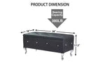 Banc de rangement capitonné pour chambre à coucher, bout de lit, grands bancs de rangement rembourrés, repose-pieds avec boutons en cristal pour salon et entrée