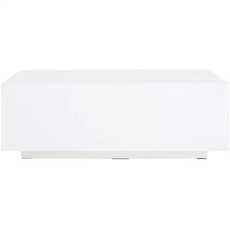 Ezro Faux Concrete Coffee Table - White - Safavieh