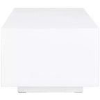 Table basse Ezro en faux béton - Blanc - Safavieh