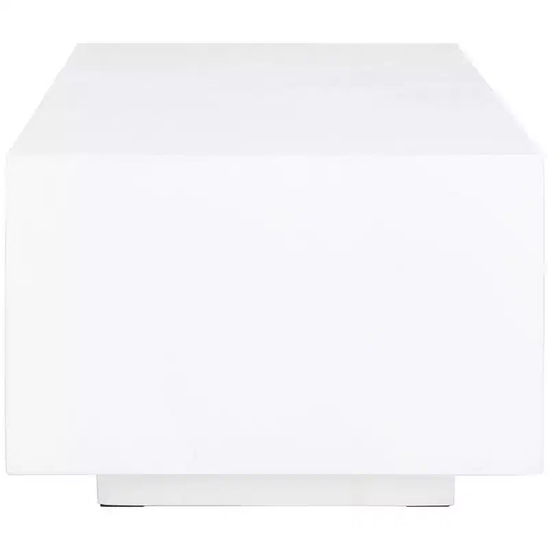 Table basse Ezro en faux béton - Blanc - Safavieh