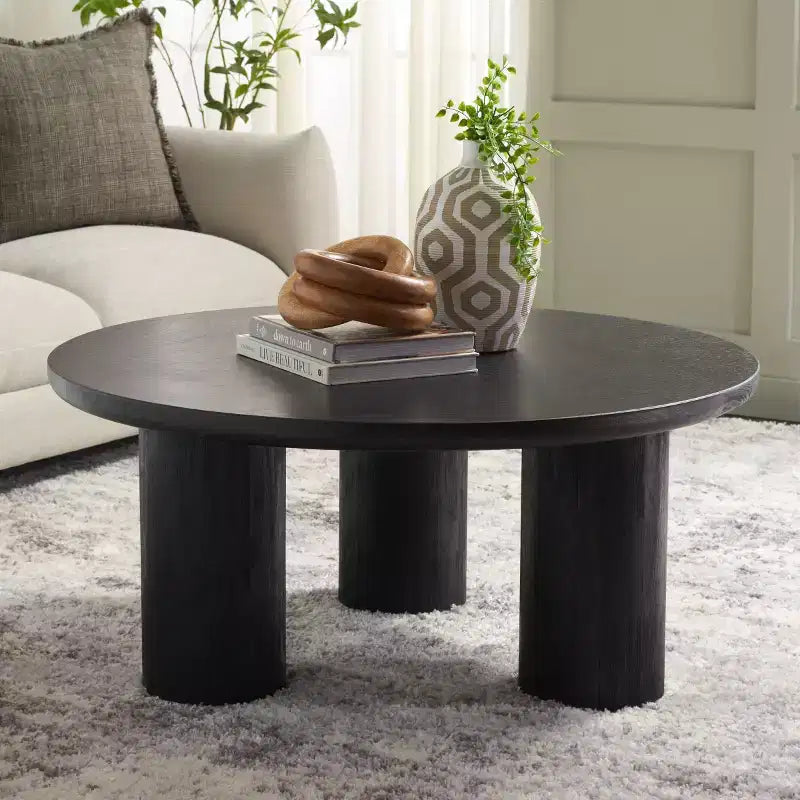 Table basse ronde Mork à 3 pieds - COF6604 - Safavieh