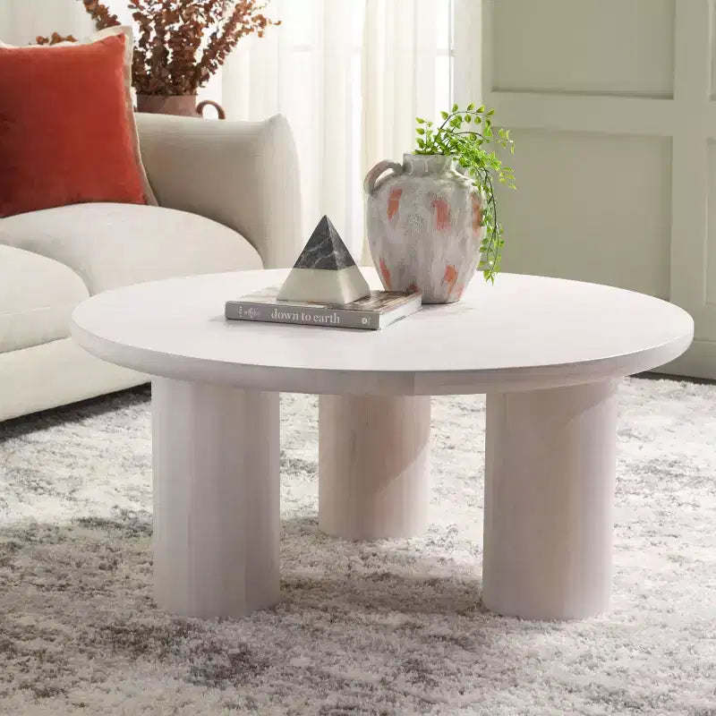 Table basse ronde Mork à 3 pieds - COF6604 - Safavieh
