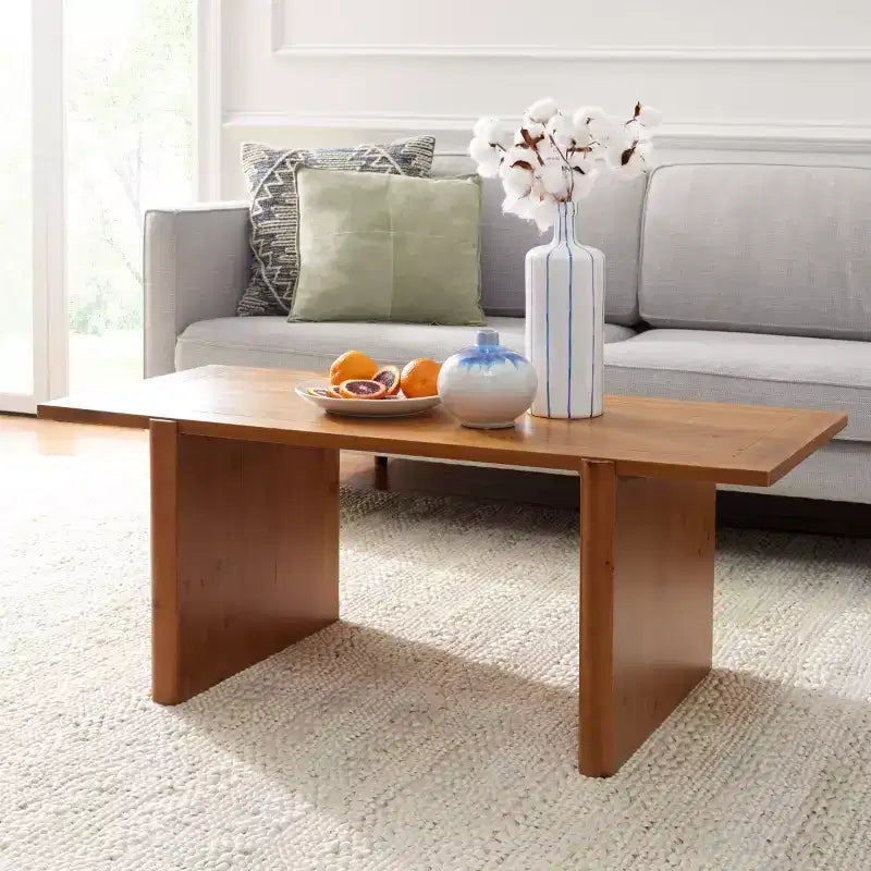 Table basse rectangulaire Truman - COF9700A - Marron - Safavieh