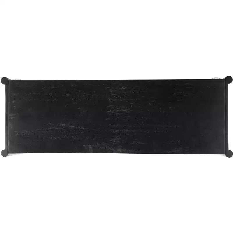 Meuble TV 2 étagères Errington - MED9000 - Noir/Naturel - Safavieh