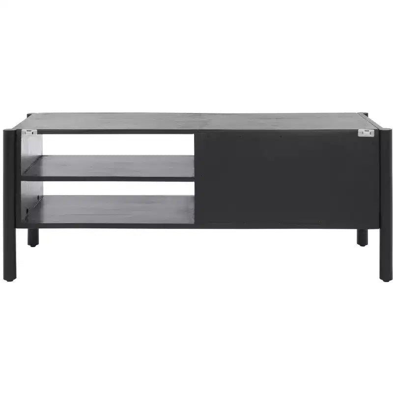 Meuble TV 2 étagères Errington - MED9000 - Noir/Naturel - Safavieh