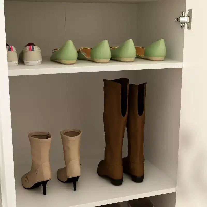 Meuble à chaussures haut de Famapy à 2 portes avec 8 étagères