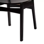Ensemble de salle à manger 5 pièces Baxton Studio Linnet en bois et rotin de style moderne du milieu du siècle