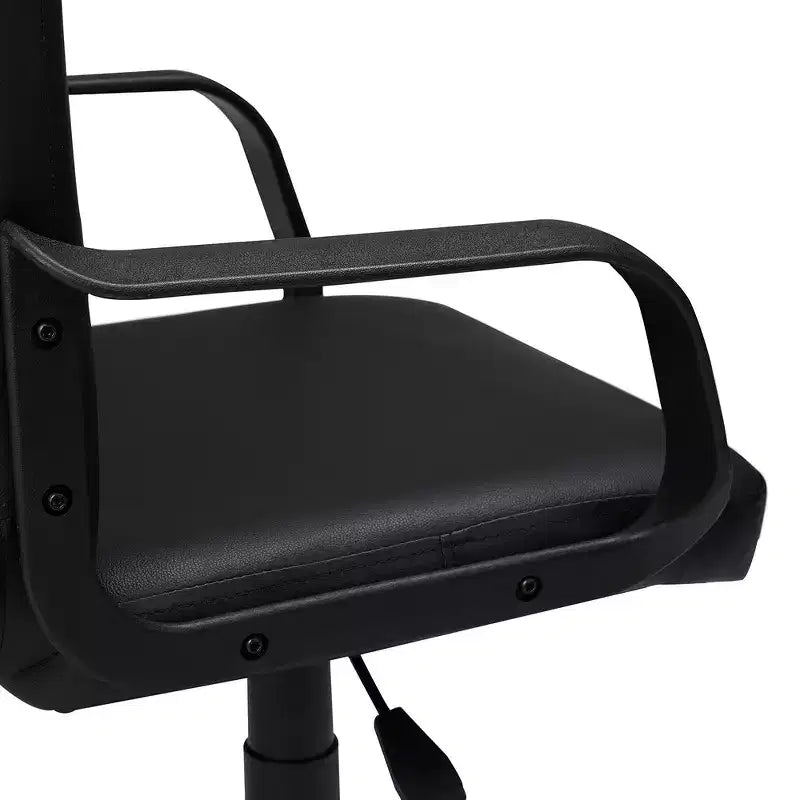 VECELO Chaise de bureau à domicile avec accoudoirs, hauteur réglable à mi-dossier