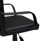 VECELO Chaise de bureau à domicile avec accoudoirs, hauteur réglable à mi-dossier
