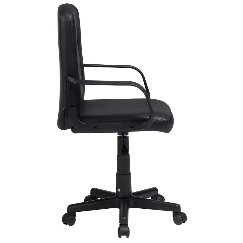 VECELO Chaise de bureau à domicile avec accoudoirs, hauteur réglable à mi-dossier
