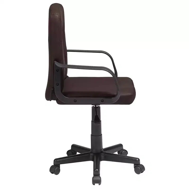 VECELO Chaise de bureau à domicile avec accoudoirs, hauteur réglable à mi-dossier