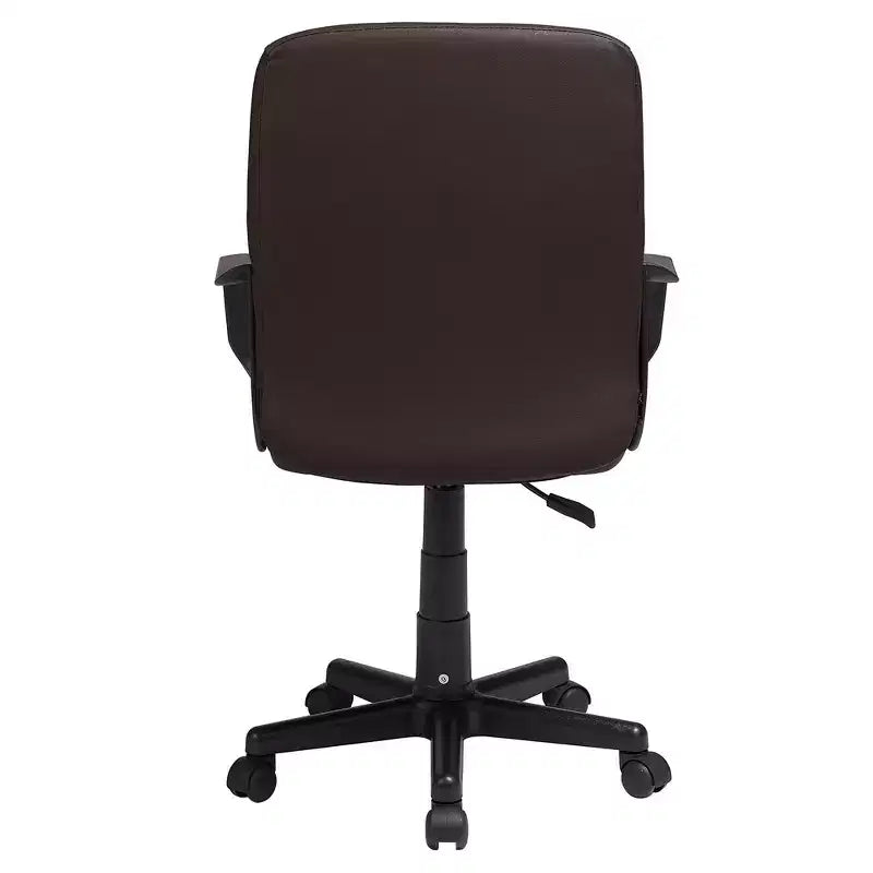 VECELO Chaise de bureau à domicile avec accoudoirs, hauteur réglable à mi-dossier