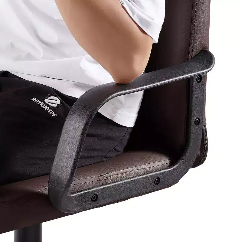 VECELO Chaise de bureau à domicile avec accoudoirs, hauteur réglable à mi-dossier