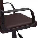 VECELO Chaise de bureau à domicile avec accoudoirs, hauteur réglable à mi-dossier