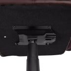 VECELO Chaise de bureau à domicile avec accoudoirs, hauteur réglable à mi-dossier