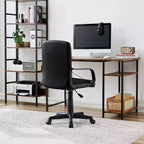VECELO Chaise de bureau à domicile avec accoudoirs, hauteur réglable à mi-dossier