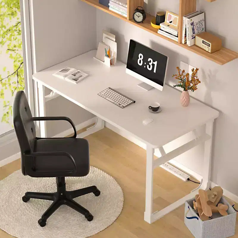 VECELO Chaise de bureau à domicile avec accoudoirs, hauteur réglable à mi-dossier