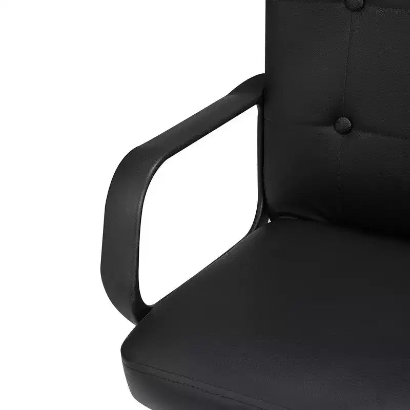 VECELO Chaise de bureau à domicile avec accoudoirs, hauteur réglable à mi-dossier