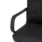 VECELO Chaise de bureau à domicile avec accoudoirs, hauteur réglable à mi-dossier