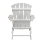Chaise Adirondack pliante en polyrésine pour l'intérieur/l'extérieur (lot de 4)