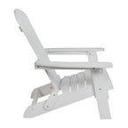 Chaise Adirondack pliante en polyrésine pour l'intérieur/l'extérieur (lot de 4)