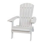 Chaise Adirondack pliante en polyrésine pour l'intérieur/l'extérieur (lot de 4)