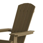 Chaise Adirondack pliante en polyrésine pour l'intérieur/l'extérieur (lot de 4)