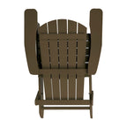 Chaise Adirondack pliante en polyrésine pour l'intérieur/l'extérieur (lot de 4)